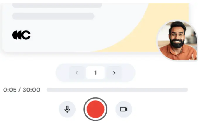 Google Slides Recording Feature