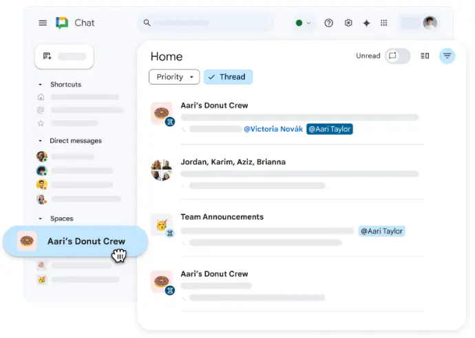 Google Chat AI Features